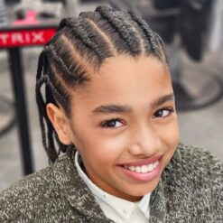 Basic Cornrows without attachment